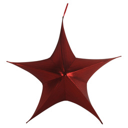 Kerstster maria l rood 25x80x80