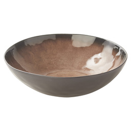 Bowl 10.5x6.5 cm pure brown flamed