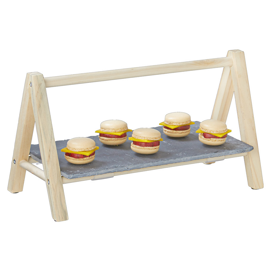 CHEESE STAND WOODEN STAND 29X19X14CM