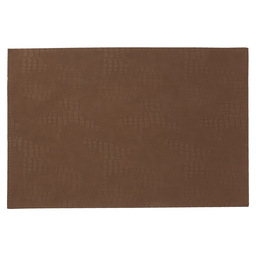 Placemat leather garlic brown 30x45cm