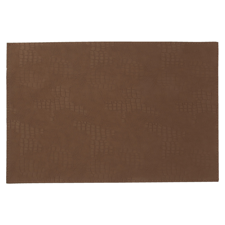 PLACEMAT LEATHER GARLIC BROWN 30X45CM