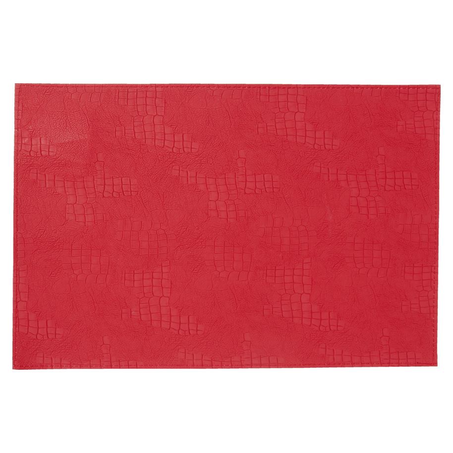PLACEMAT LEATHER LOOK RED 30X45 CM