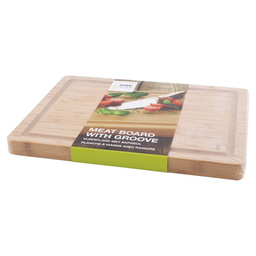 Bamboo meatboard with groove fsc® 40x30x