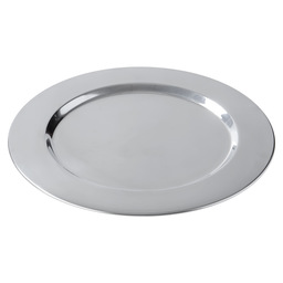 Charger plate stainless steel d33cm