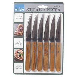 7000 steak knife wooden handle