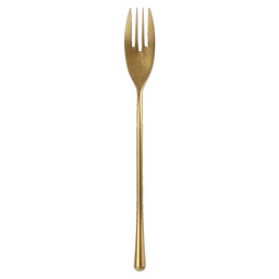 Dessert fork matte gold revive - set/6