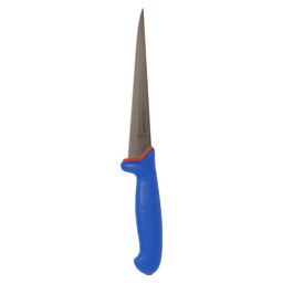 Industr.fillet knife soft grip hard blue