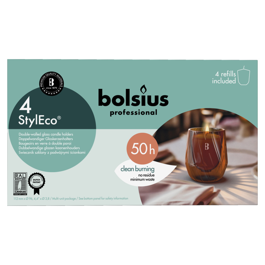 STYLECO GLASS HOLDER BOX 4 BRO