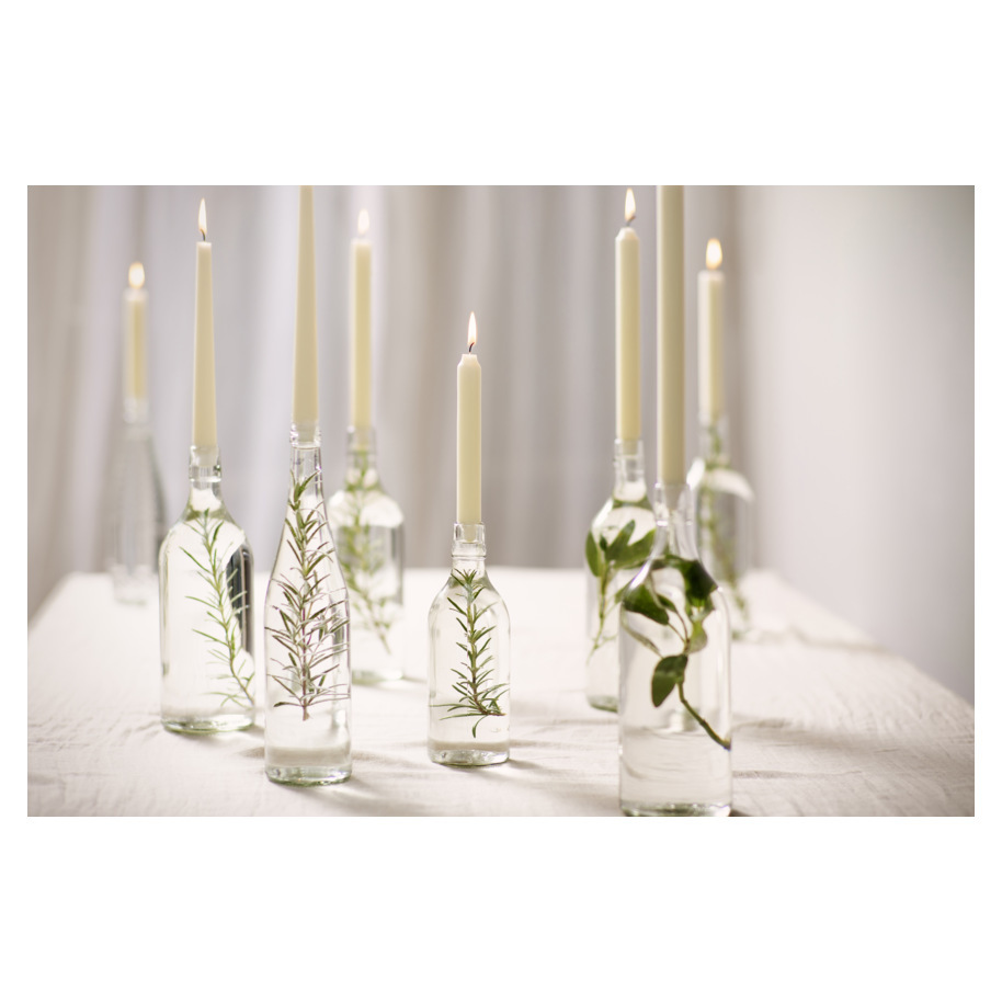 TABLE CANDLE IVORY 240X24MM