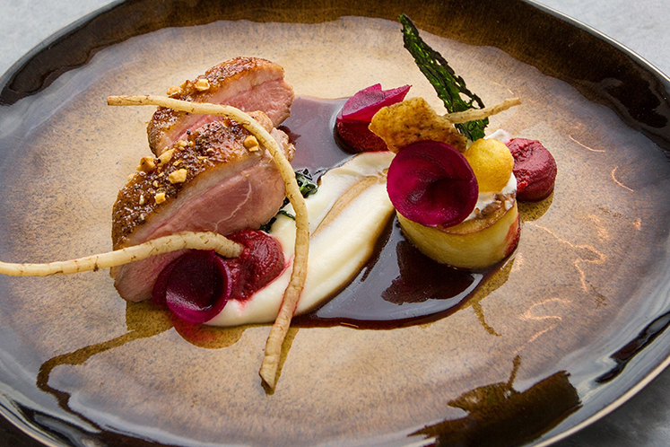 Canard fermier au caramel