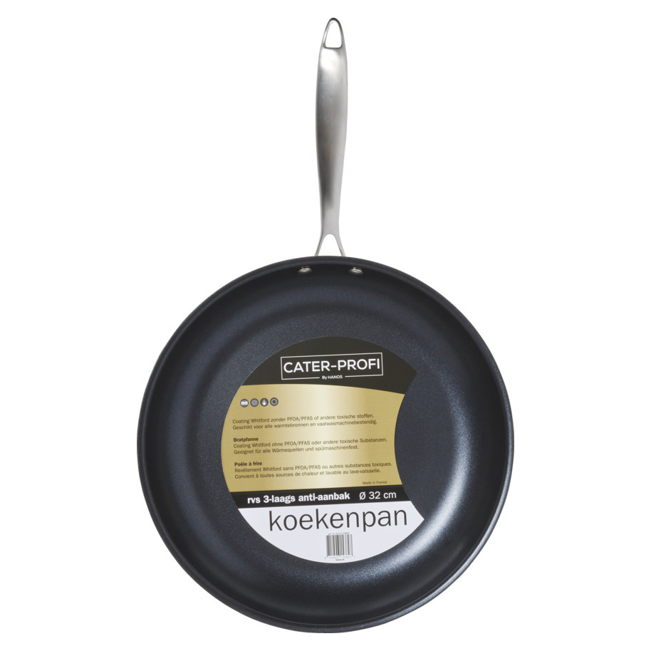 FRYPAN 32 CM STAINLESS STEEL NON-STICK