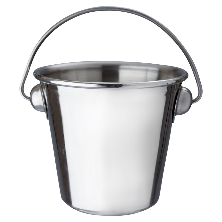 BUCKET WITH HANDLE SS 7X5 CM