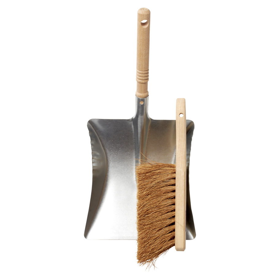 Dustpan set galvanized bannister brush