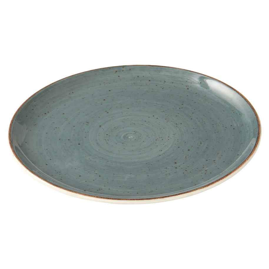 PLATE RUSTIC COUP SURFACE 23CM BLUE