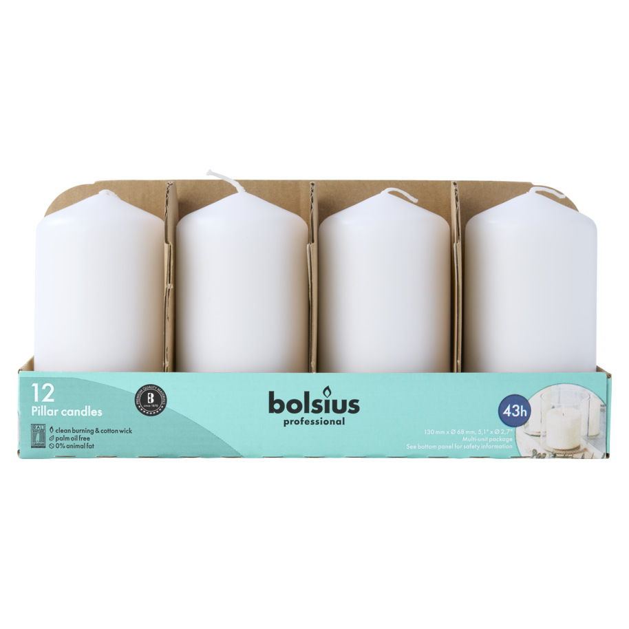 BOUGIE CYLINDRIQUES 13/7 TR12 BLANC