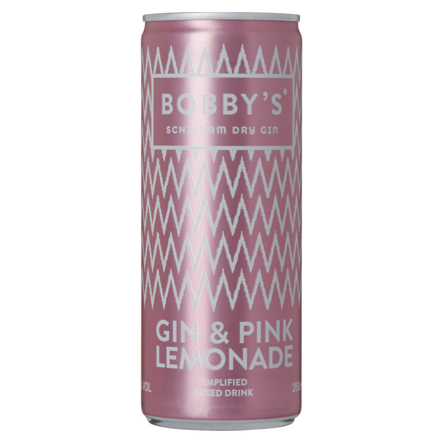 BOBBY'S GIN & PINKYROSE LEMONADE 12X25CL