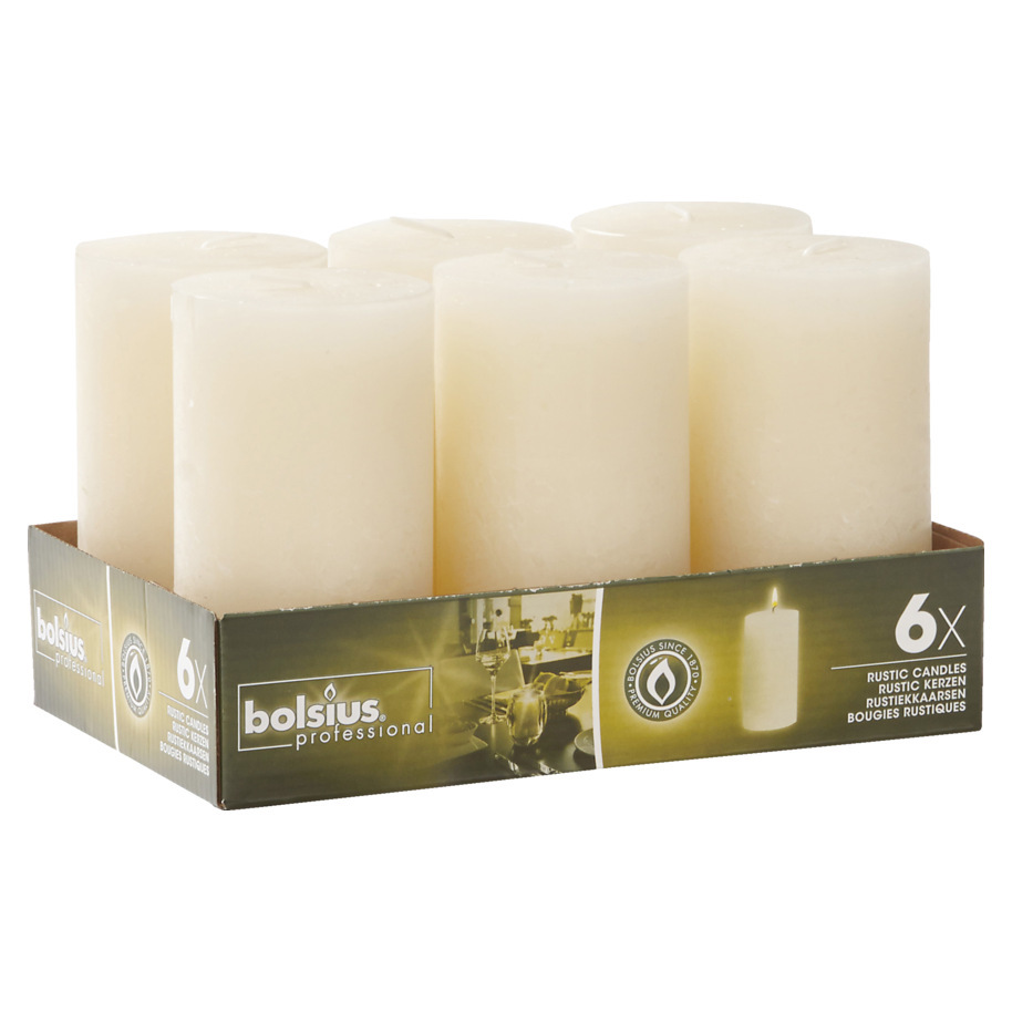 BLOCK CANDLE RUSTIC IVORY VERV. 65109150