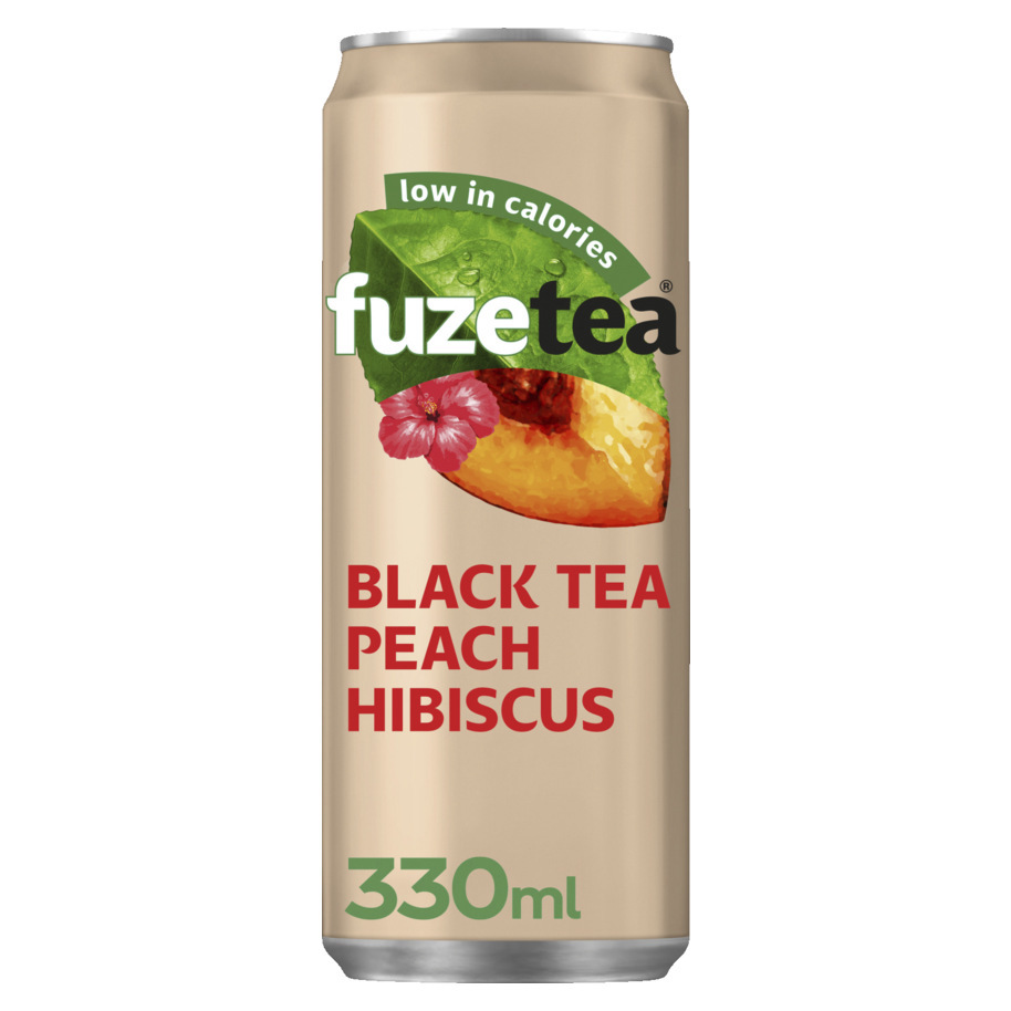 FUZE TEA BLACK PEACH HIBISCUS 33CL SLEEK