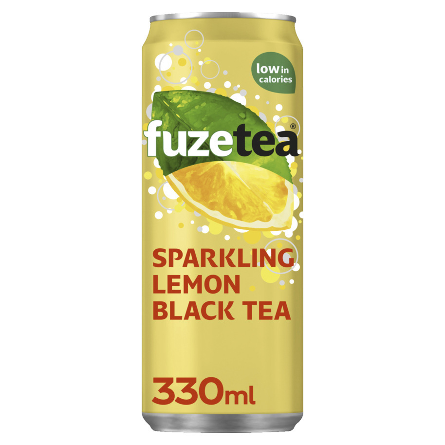 FUZE TEA BLACK SPARKL. LEMON 33CL SLEEK