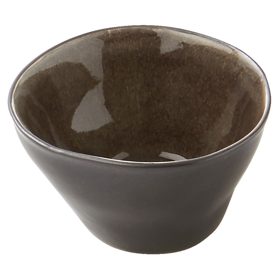 CUP SMALL 8X4.5 CM PURE GREY FLAMED