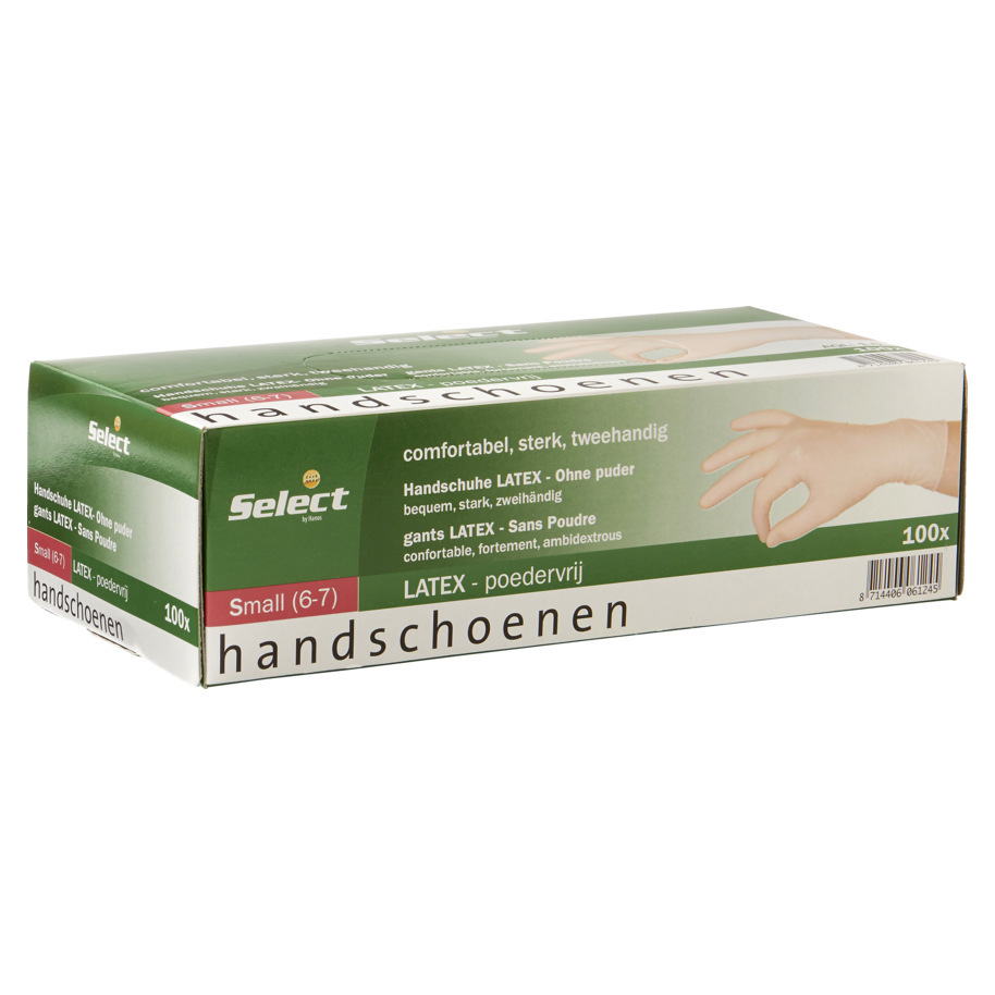 HANDSCHUHE LATEX PV WEISS S SELECT
