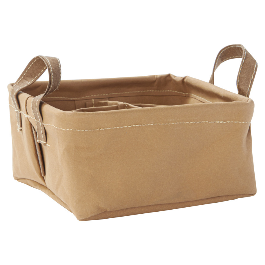 TEABOX 4X S BROWN WASHABLE PAPER 16X16X7