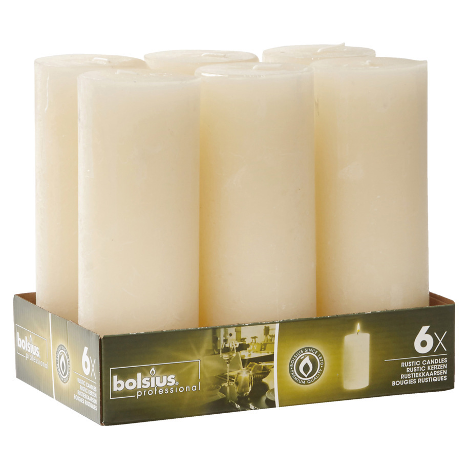 BLOCK CANDLE RUSTIC IVORY VERV. 65109200