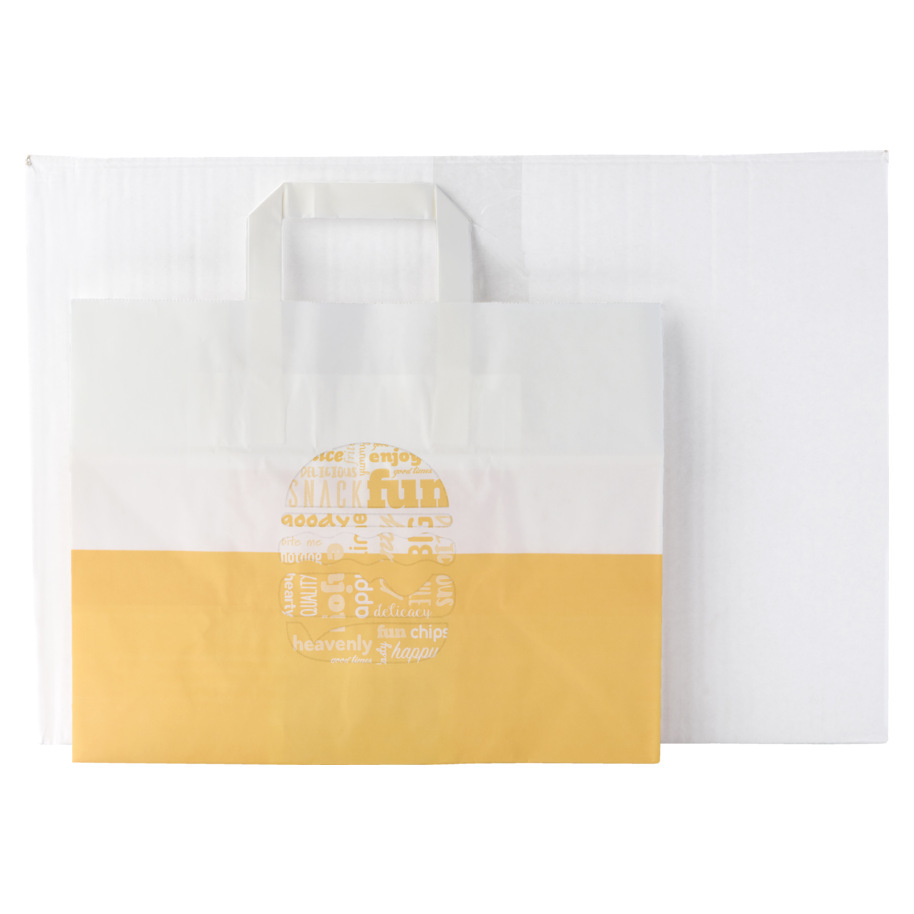 SNACK BAG COLOUR LARGE YELLOW