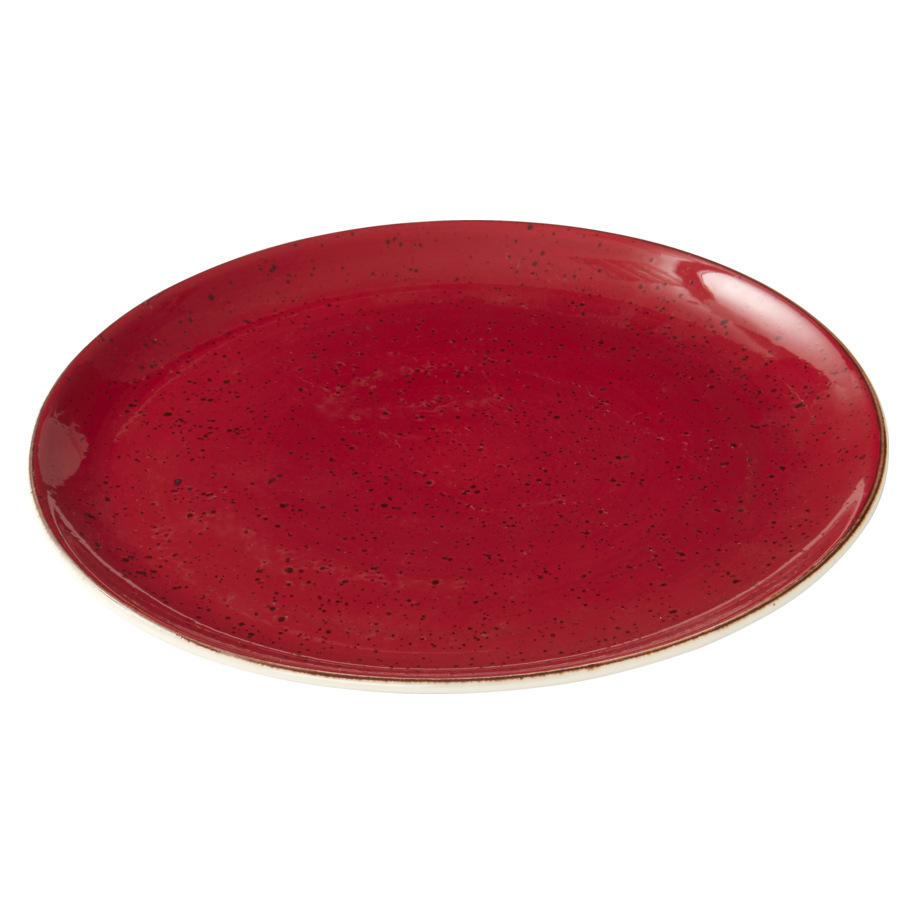 BORD RUSTIC COUP FLACH 27CM ROT