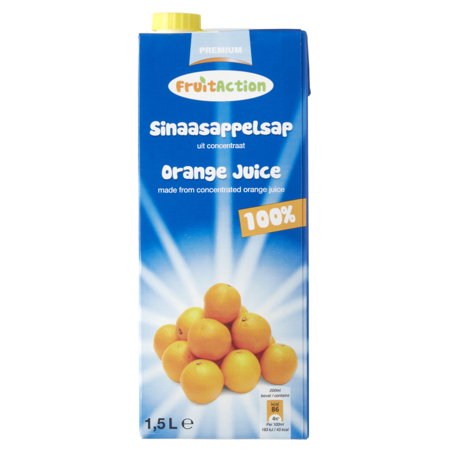 ORANGE JUICE 1,5L FRUIT ACTION