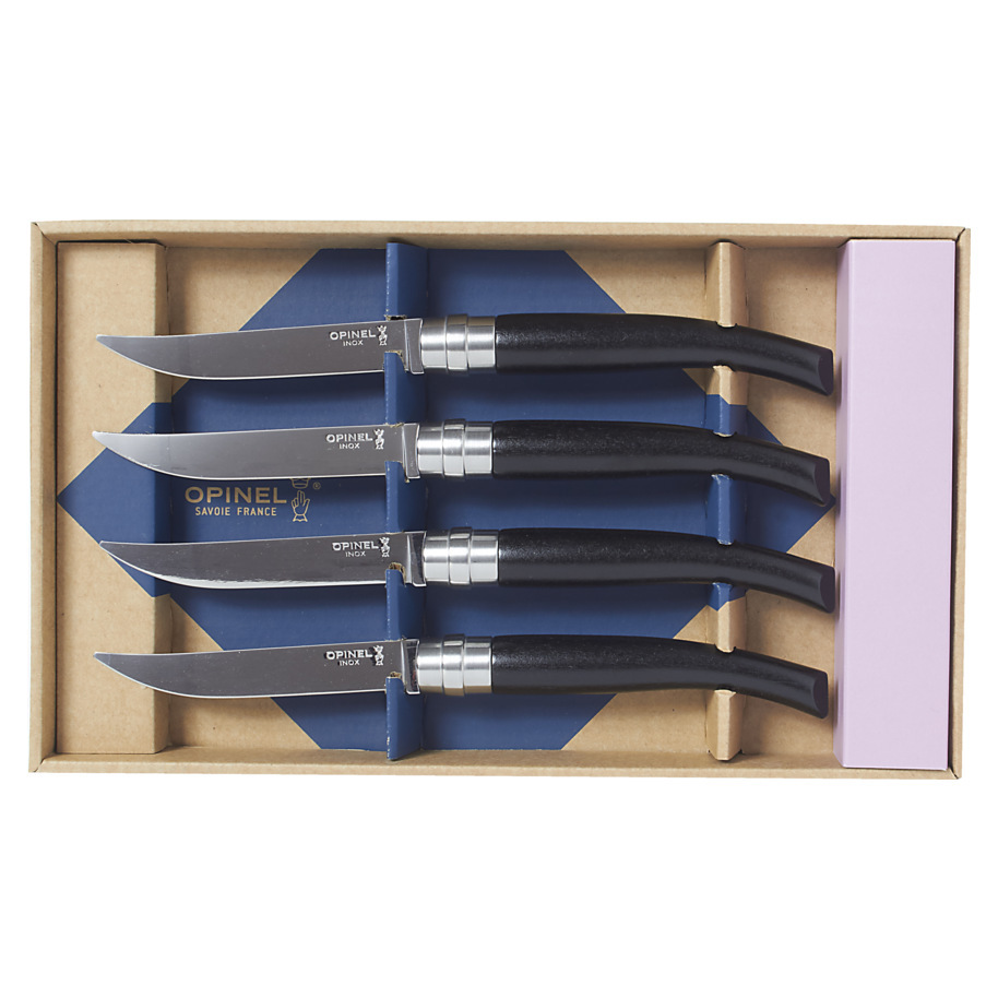 SET OF 4KNIVES,OPINEL,TABLECHIC,STAINLES