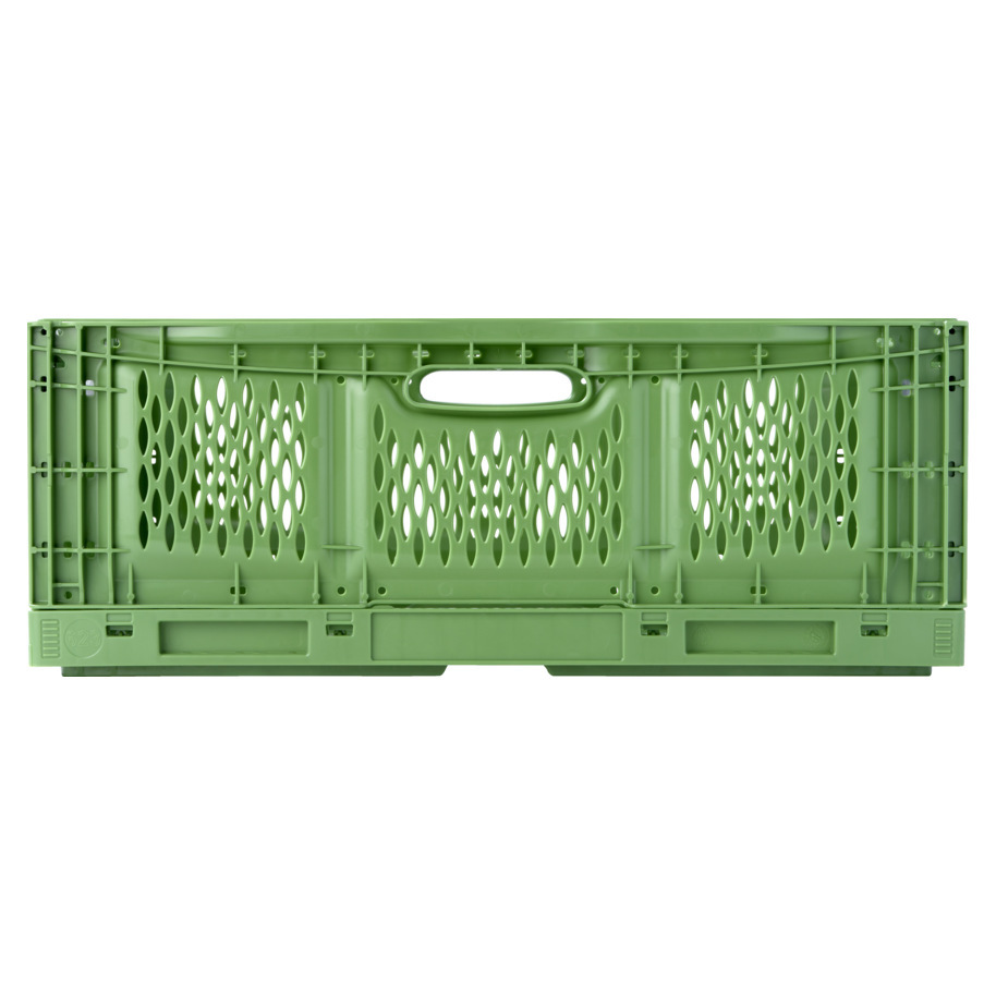 FOLDABLE CRATE HEAVY 60X40X23 GREEN