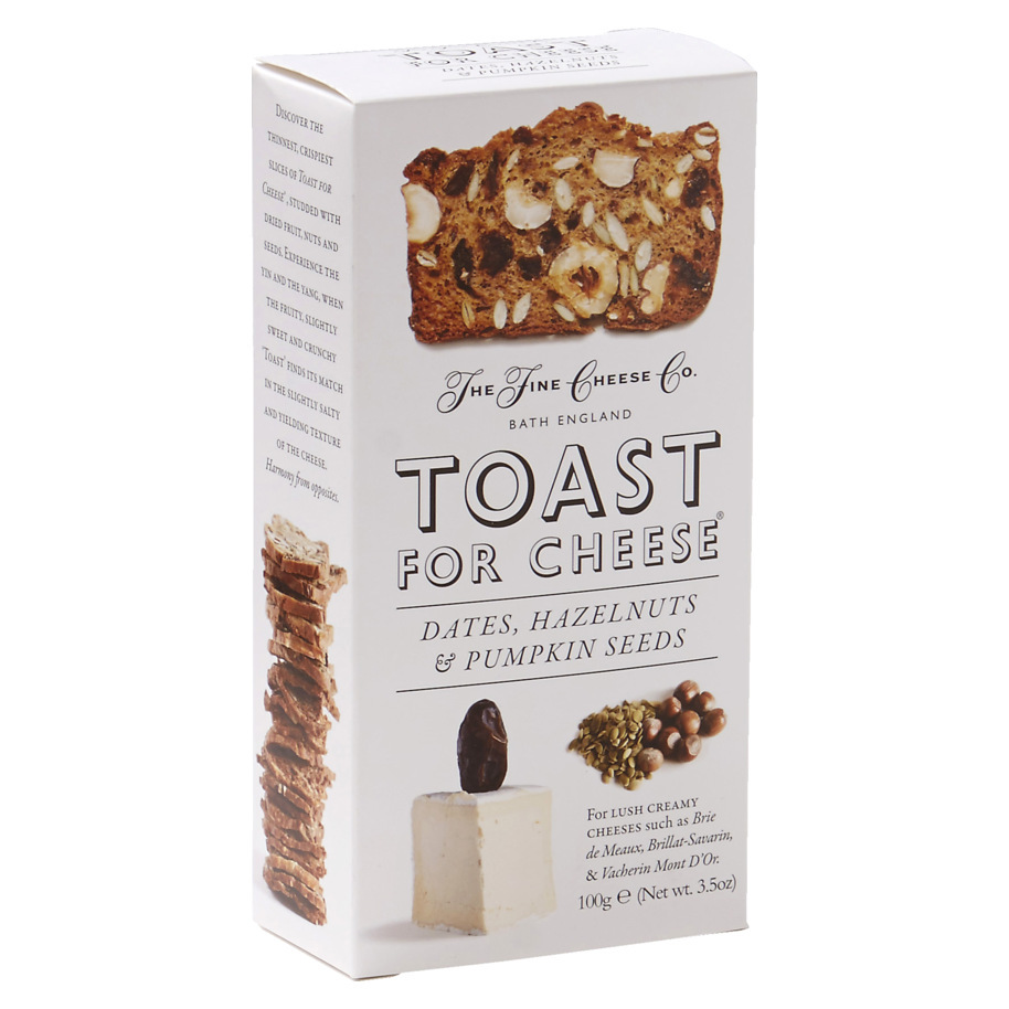 TOAST POUR FROMAGE DATTE-NOISETTE