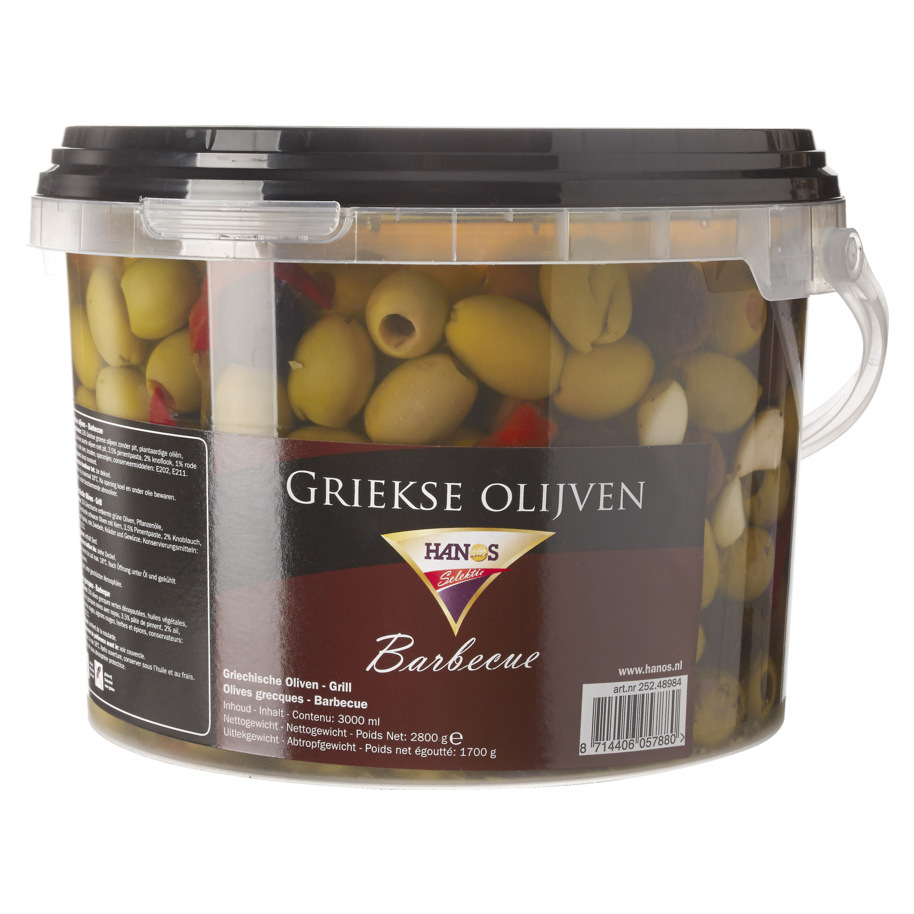 OLIVES BARBECUE GREEK GLUTEN FREE