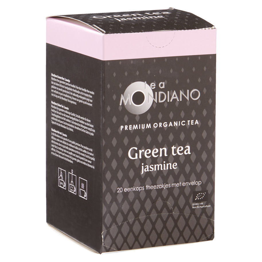 GREEN TEA JASMIN ORGANIC 20X1,8 GR, LONG