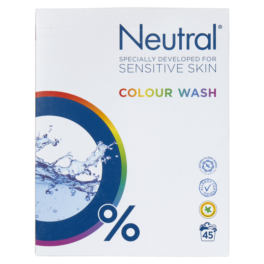 NEUTRAL WASHING POWDER COLOUR 45 SCOOPS