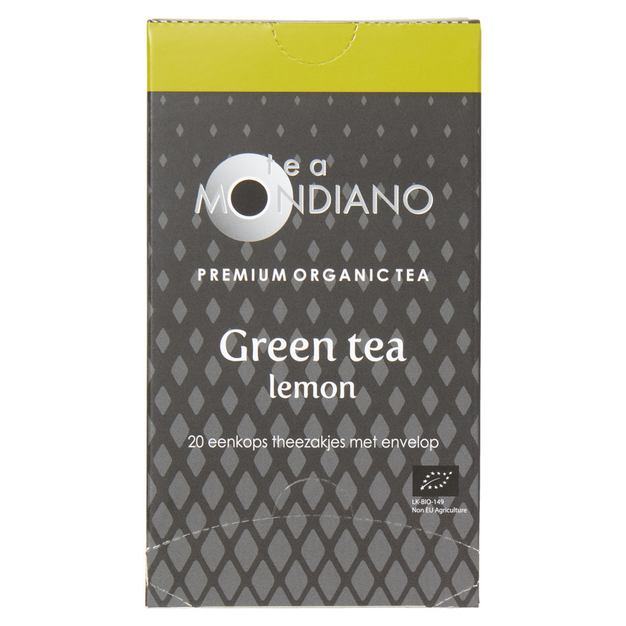 TEA GREEN/LEMON 1,8GR MONDIANO NL-BIO