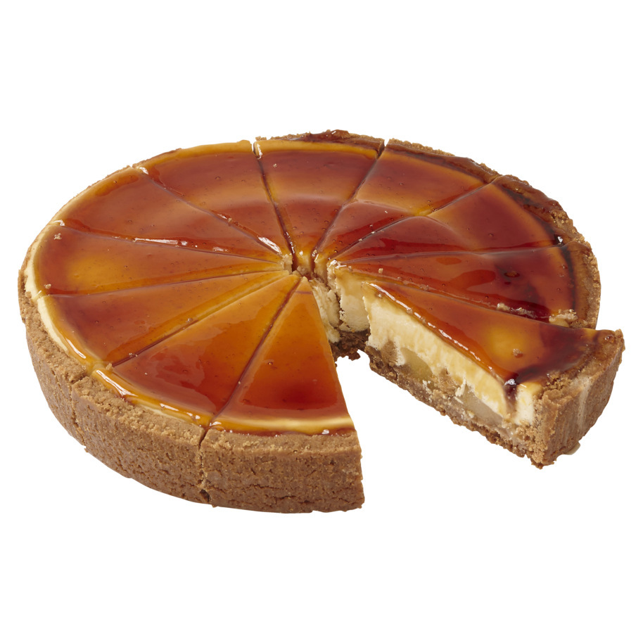 CHEESECAKE BAKED PEAR AND CARAMEL 12P