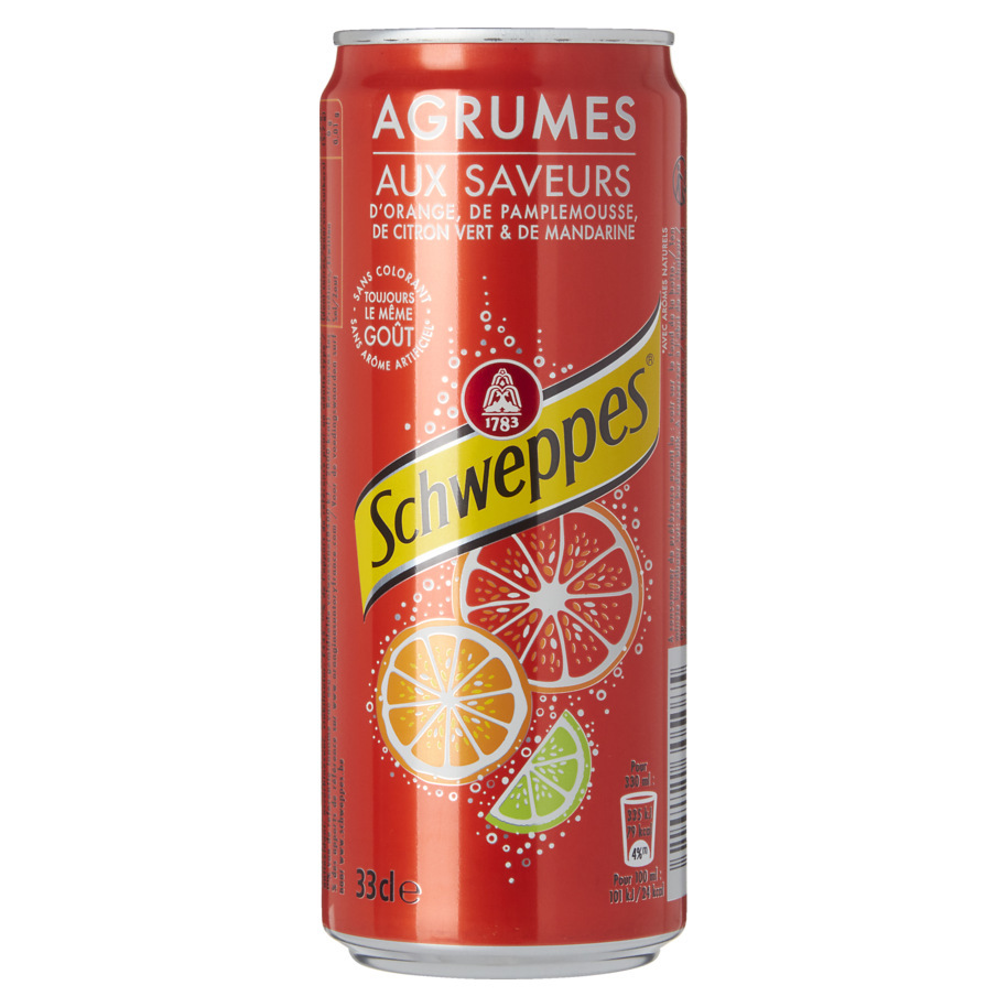 SCHWEPPES AGRUM 6X33CL CANNETTE