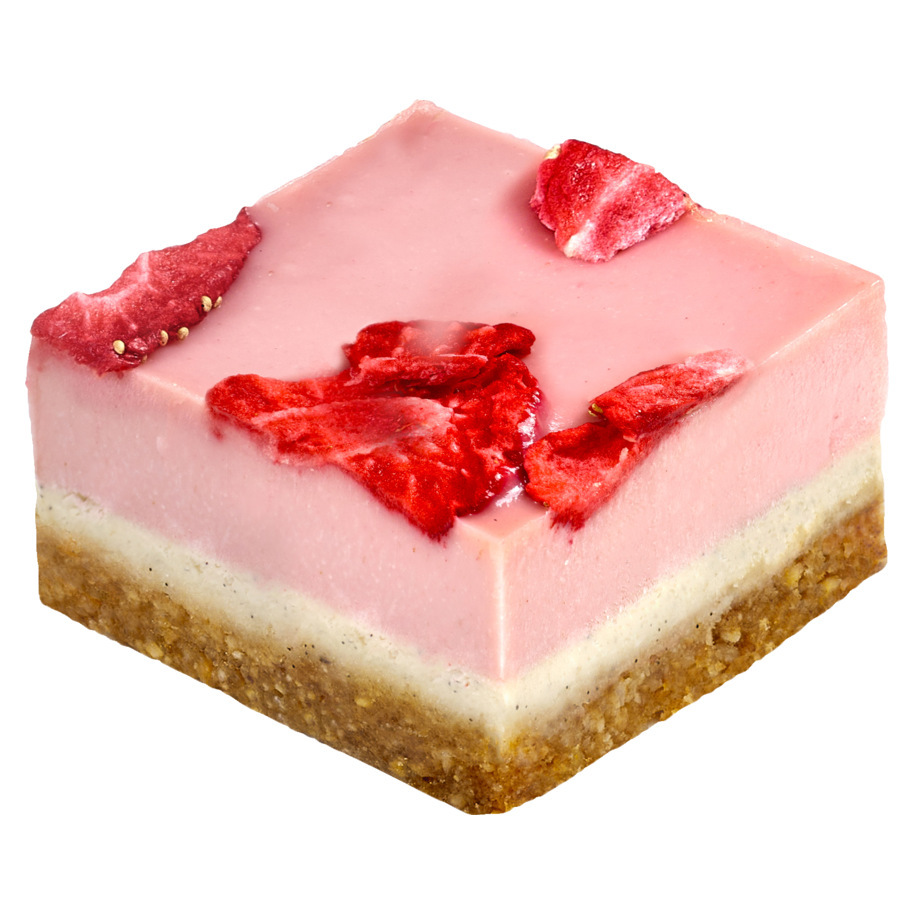 12 RAW CAKES VANILLE & FRAISE 65G NATS