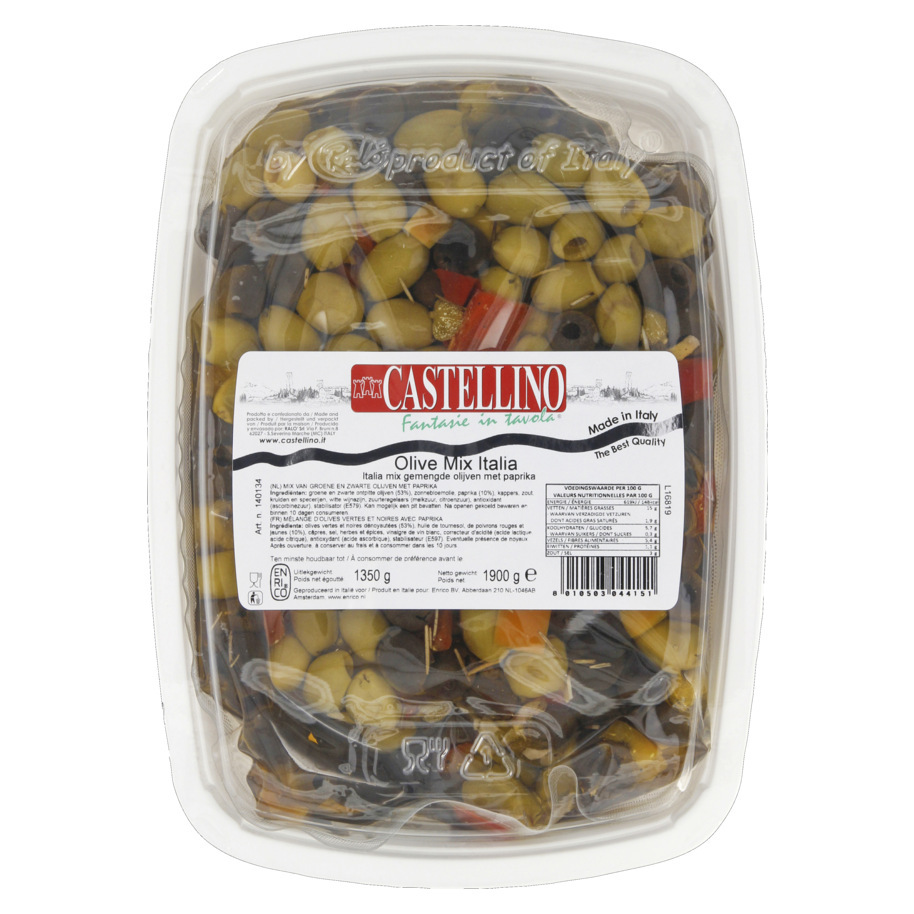 OLIVES ITALY MIX WITH RED PAPRIKA