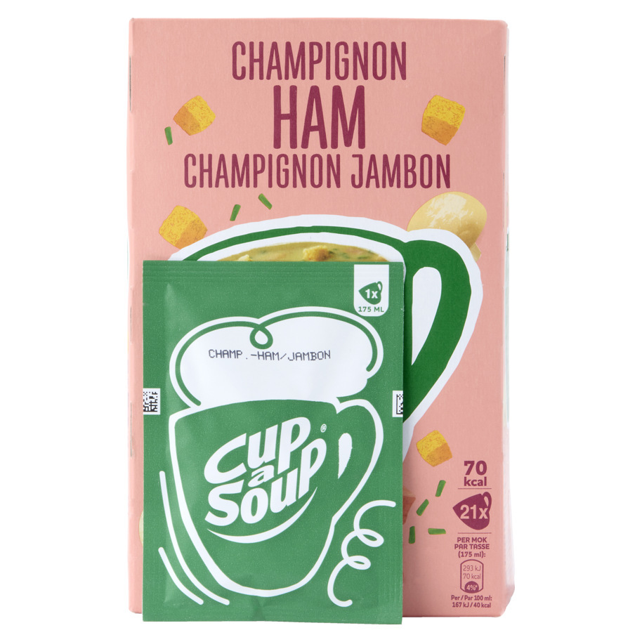 CHAMPIGNON-HAMSOEP  CUP A SOUP CATERING
