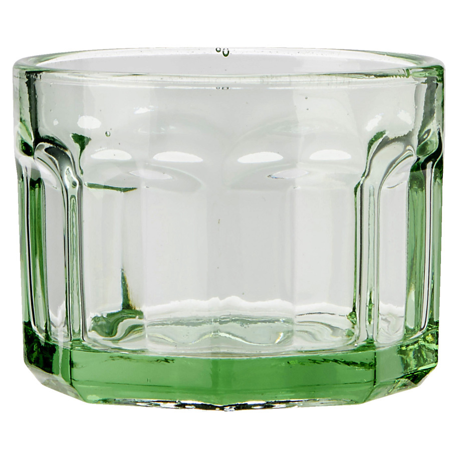 GLASS SMALL D8 H6 16CL TRANSPARENT GREEN