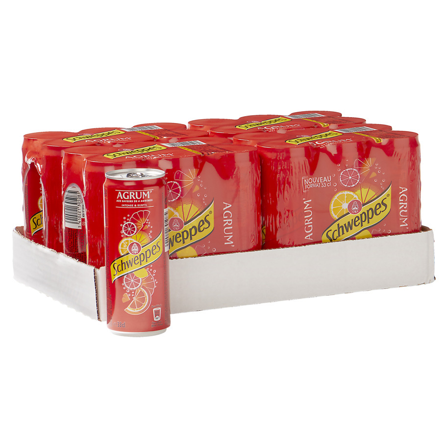 SCHWEPPES AGRUM 6X33CL CANNETTE