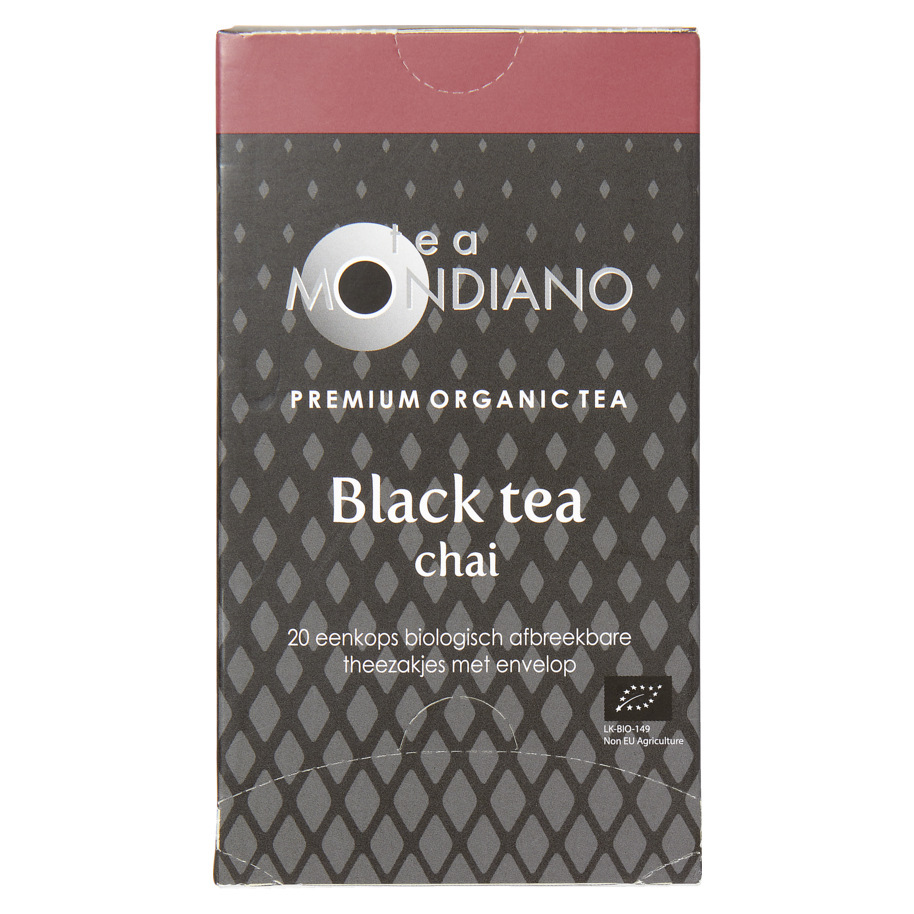 BLACK TEA CHAI ORGANIC 20X1,8 GR, LONG S