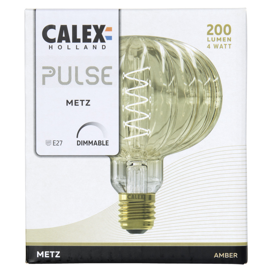 CALEX METZ AMBER LED G125 PULSE RANGE