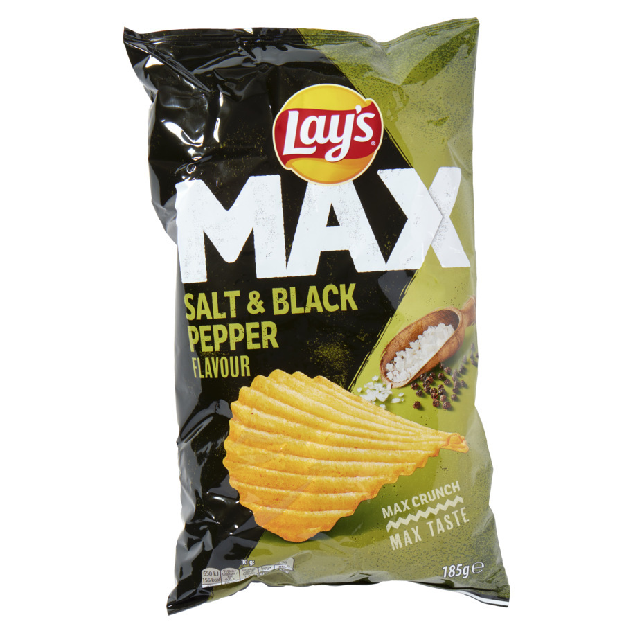 LAY'S MAX SALT & BLACK PEPPER