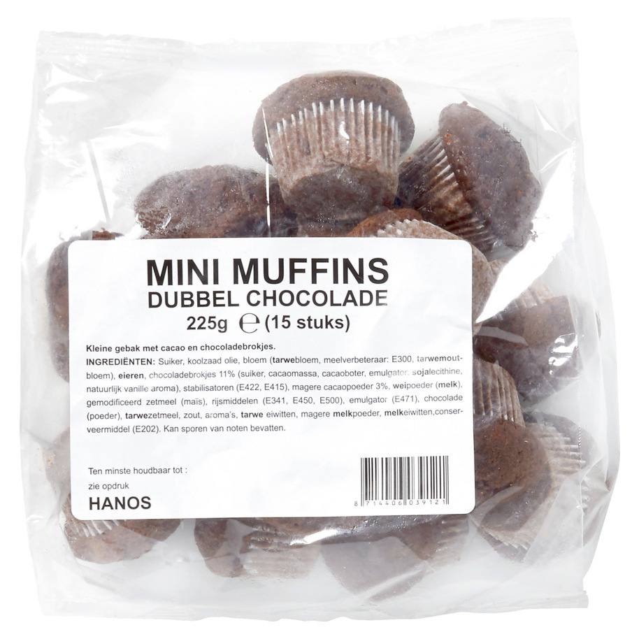MUFFIN MINI DBL CHOCOLATE 15GR