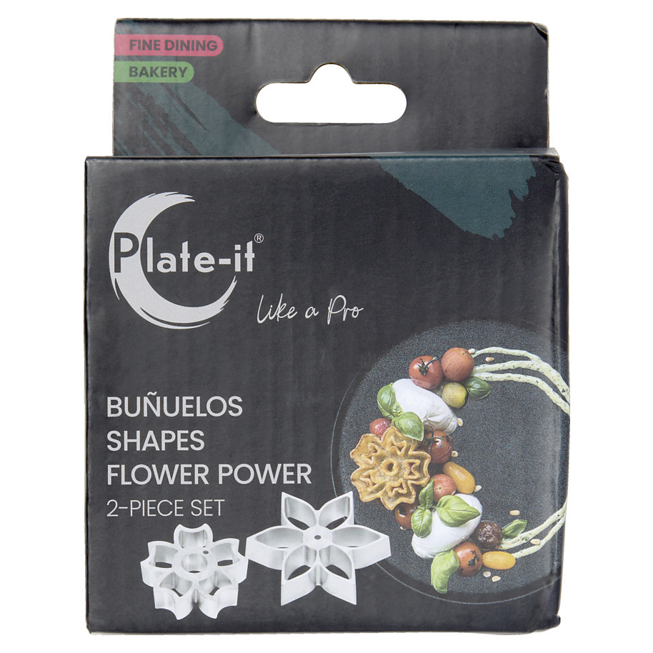 PLATE-IT BUNUELOS SHAPES FLOWER POWER 2-
