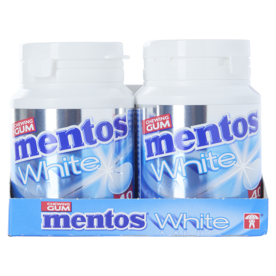 MENTOS SWEET MINT WHITE GUM 6X40 PC